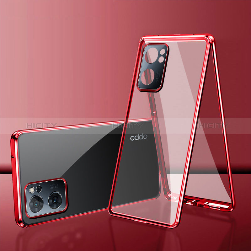 Funda Bumper Lujo Marco de Aluminio Espejo 360 Grados Carcasa para Realme Narzo 50 5G