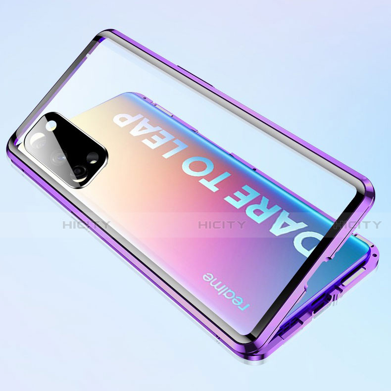 Funda Bumper Lujo Marco de Aluminio Espejo 360 Grados Carcasa para Realme X7 Pro 5G