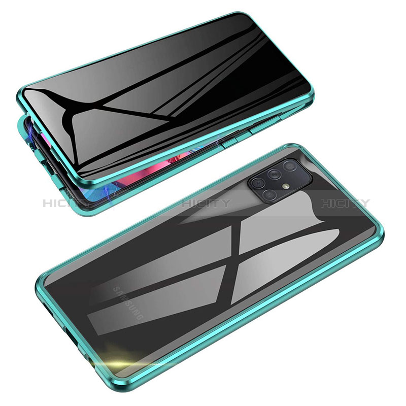 Funda Bumper Lujo Marco de Aluminio Espejo 360 Grados Carcasa para Samsung Galaxy M60s