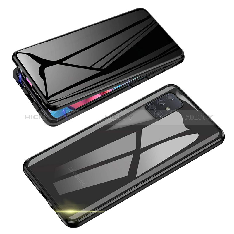 Funda Bumper Lujo Marco de Aluminio Espejo 360 Grados Carcasa para Samsung Galaxy M60s