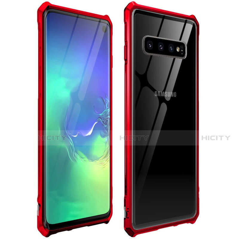 Funda Bumper Lujo Marco de Aluminio Espejo 360 Grados Carcasa para Samsung Galaxy S10