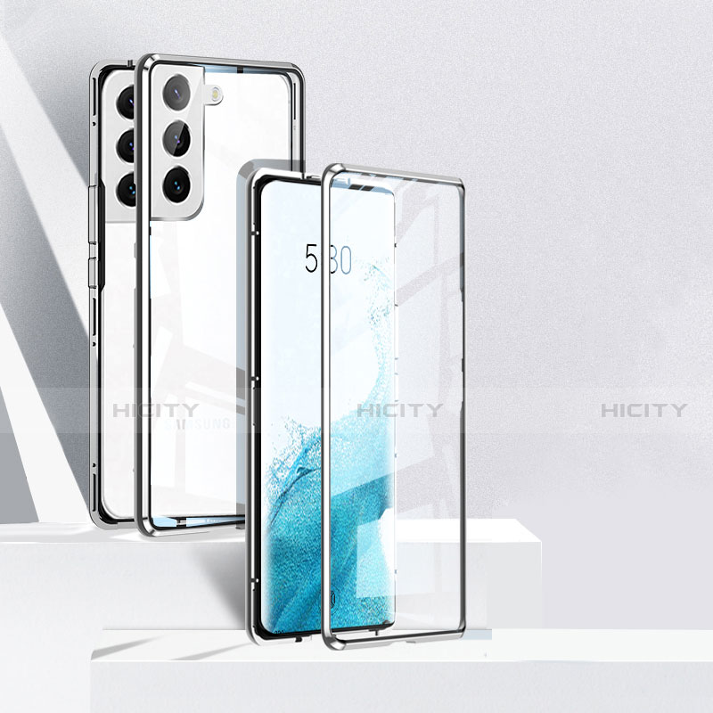 Funda Bumper Lujo Marco de Aluminio Espejo 360 Grados Carcasa para Samsung Galaxy S21 5G