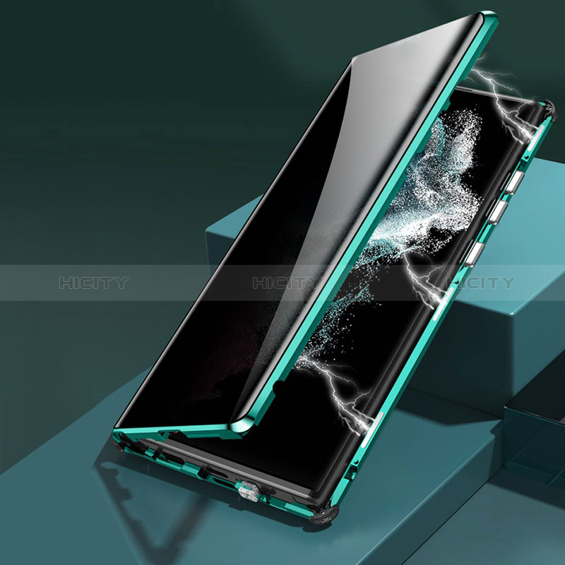 Funda Bumper Lujo Marco de Aluminio Espejo 360 Grados Carcasa para Samsung Galaxy S24 Ultra 5G
