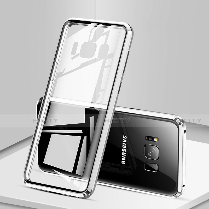 Funda Bumper Lujo Marco de Aluminio Espejo 360 Grados Carcasa para Samsung Galaxy S8