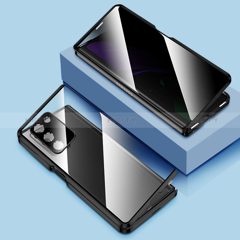 Funda Bumper Lujo Marco de Aluminio Espejo 360 Grados Carcasa para Samsung Galaxy Z Fold2 5G