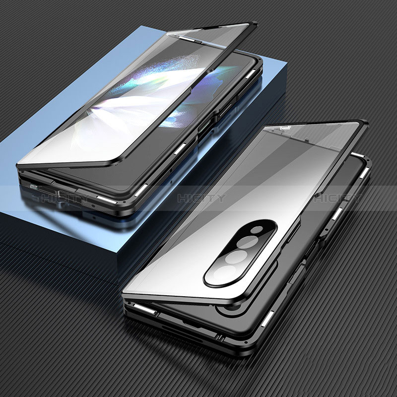 Funda Bumper Lujo Marco de Aluminio Espejo 360 Grados Carcasa para Samsung Galaxy Z Fold3 5G