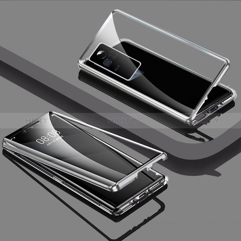 Funda Bumper Lujo Marco de Aluminio Espejo 360 Grados Carcasa para Vivo V21e 4G