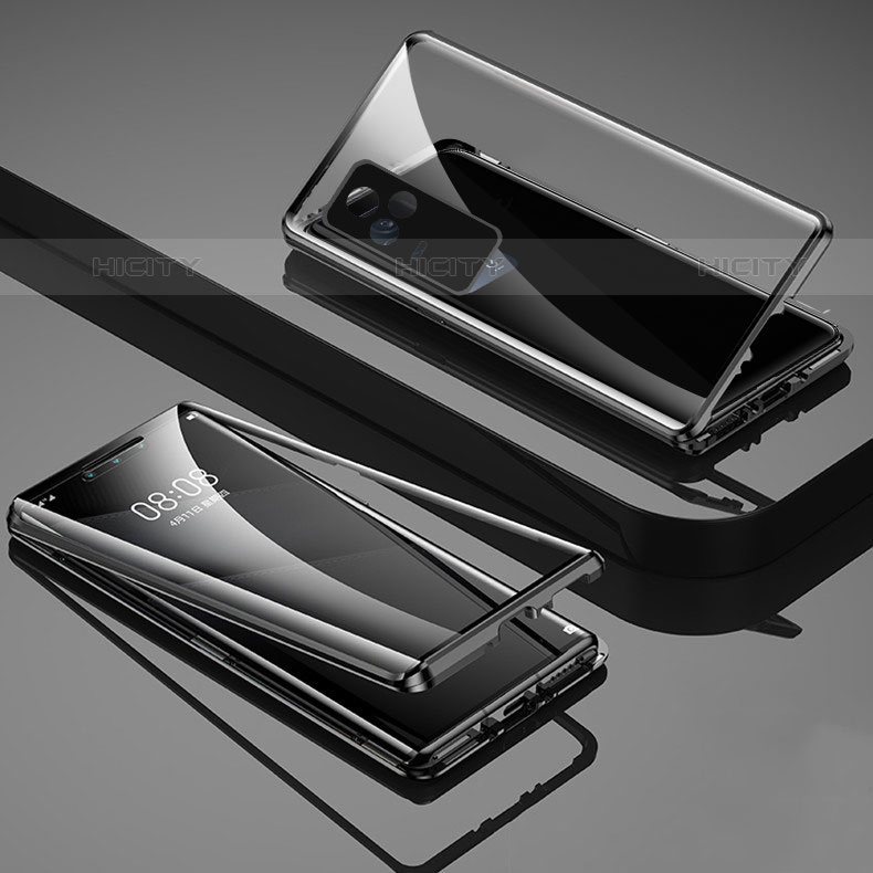 Funda Bumper Lujo Marco de Aluminio Espejo 360 Grados Carcasa para Vivo V21s 5G