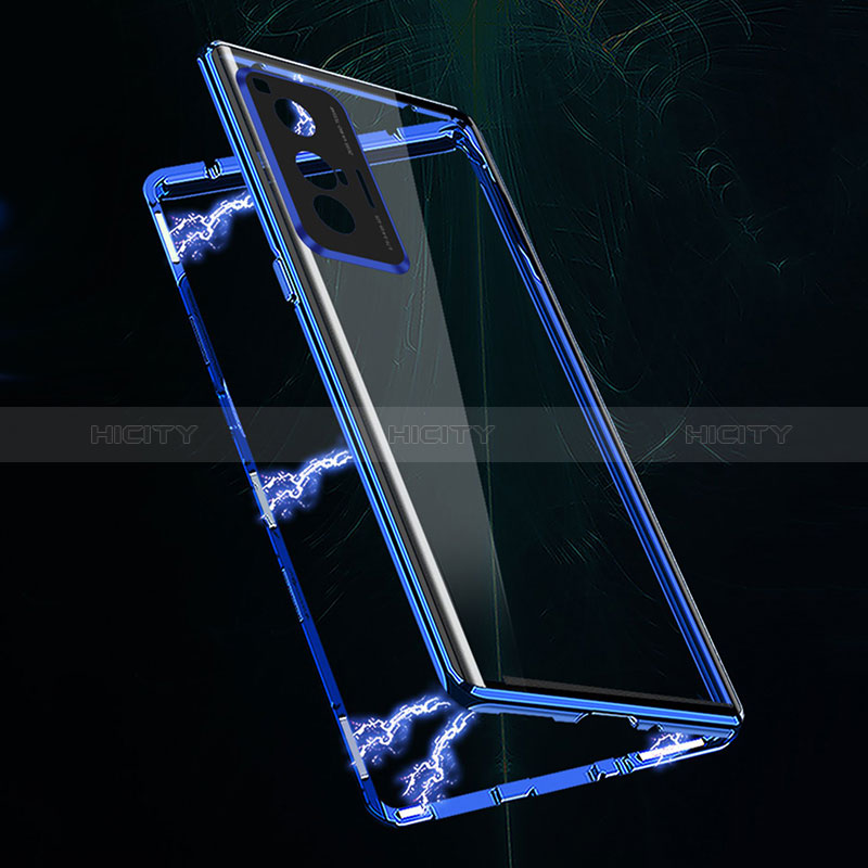 Funda Bumper Lujo Marco de Aluminio Espejo 360 Grados Carcasa para Vivo X70 5G