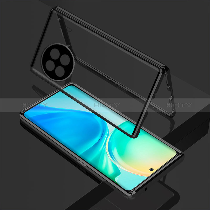 Funda Bumper Lujo Marco de Aluminio Espejo 360 Grados Carcasa para Vivo X90 Pro 5G