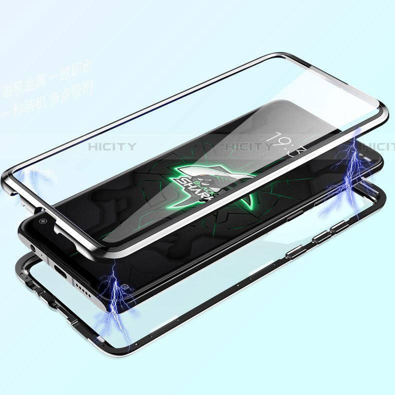 Funda Bumper Lujo Marco de Aluminio Espejo 360 Grados Carcasa para Xiaomi Black Shark 3 Pro