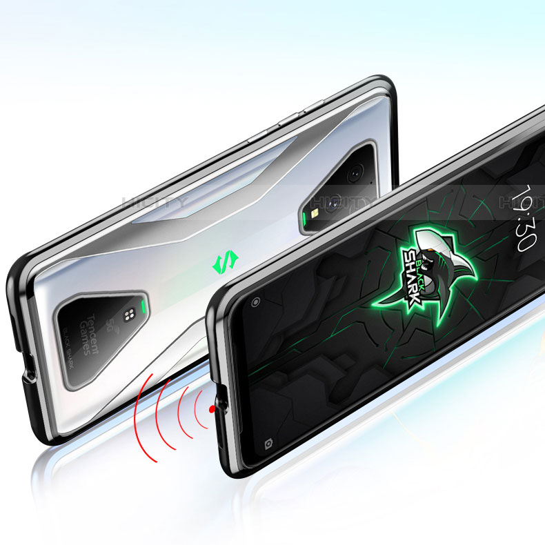 Funda Bumper Lujo Marco de Aluminio Espejo 360 Grados Carcasa para Xiaomi Black Shark 3 Pro