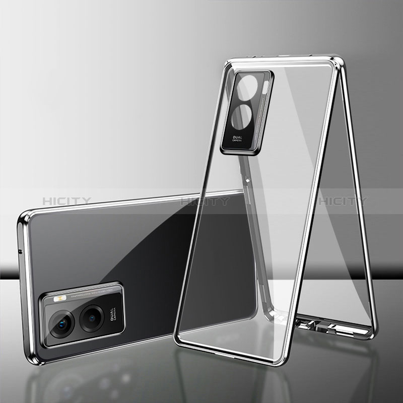 Funda Bumper Lujo Marco de Aluminio Espejo 360 Grados Carcasa para Xiaomi Poco C50