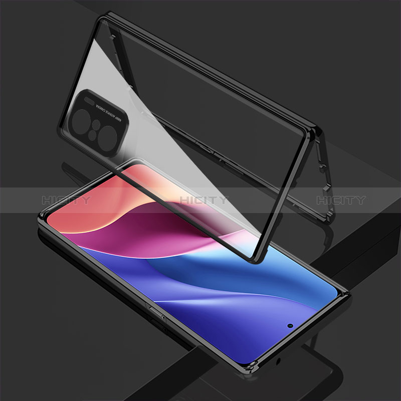 Funda Bumper Lujo Marco de Aluminio Espejo 360 Grados Carcasa para Xiaomi Poco F3 5G