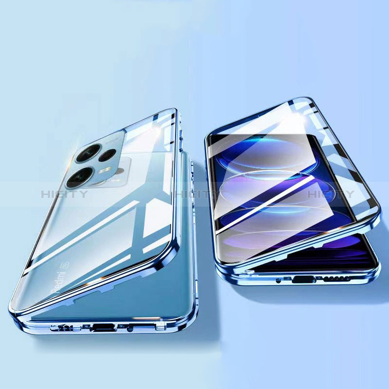Funda Bumper Lujo Marco de Aluminio Espejo 360 Grados Carcasa para Xiaomi Poco X5 5G