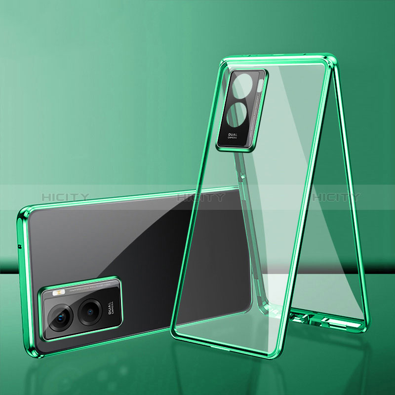 Funda Bumper Lujo Marco de Aluminio Espejo 360 Grados Carcasa para Xiaomi Redmi A2 Plus