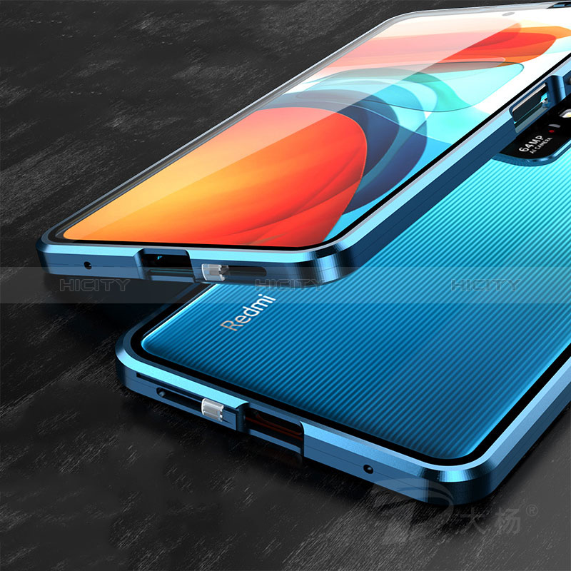 Funda Bumper Lujo Marco de Aluminio Espejo 360 Grados Carcasa para Xiaomi Redmi Note 10 Pro 5G