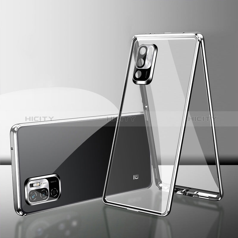 Funda Bumper Lujo Marco de Aluminio Espejo 360 Grados Carcasa para Xiaomi Redmi Note 10T 5G
