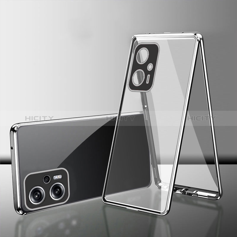 Funda Bumper Lujo Marco de Aluminio Espejo 360 Grados Carcasa para Xiaomi Redmi Note 11T Pro+ Plus 5G