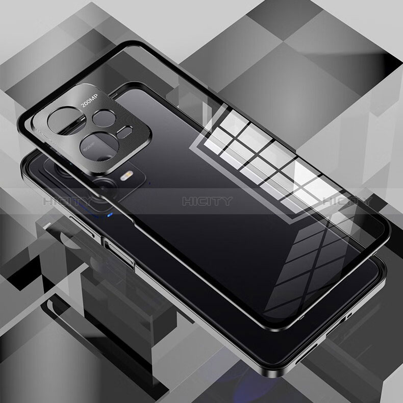 Funda Bumper Lujo Marco de Aluminio Espejo 360 Grados Carcasa para Xiaomi Redmi Note 12 Explorer