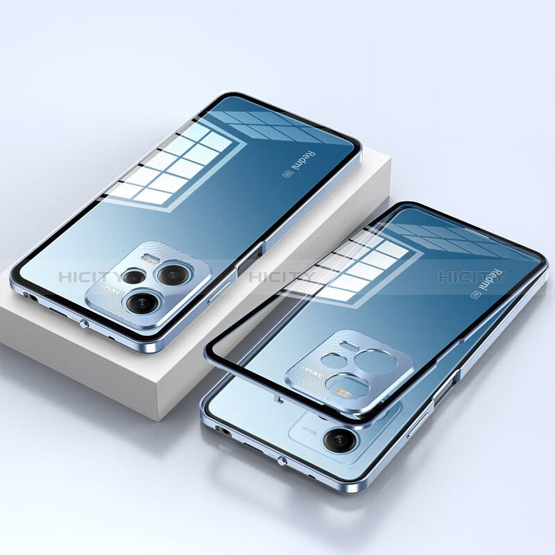 Funda Bumper Lujo Marco de Aluminio Espejo 360 Grados Carcasa para Xiaomi Redmi Note 12 Explorer