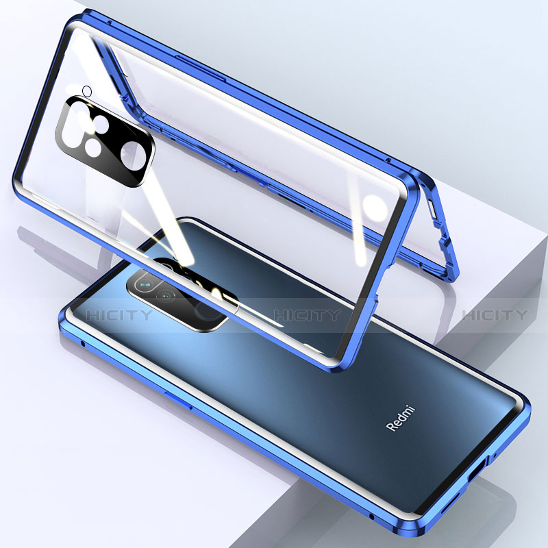 Funda Bumper Lujo Marco de Aluminio Espejo 360 Grados Carcasa para Xiaomi Redmi Note 9