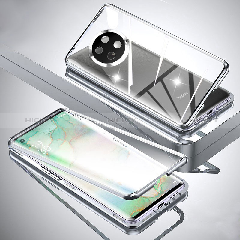 Funda Bumper Lujo Marco de Aluminio Espejo 360 Grados Carcasa para Xiaomi Redmi Note 9T 5G