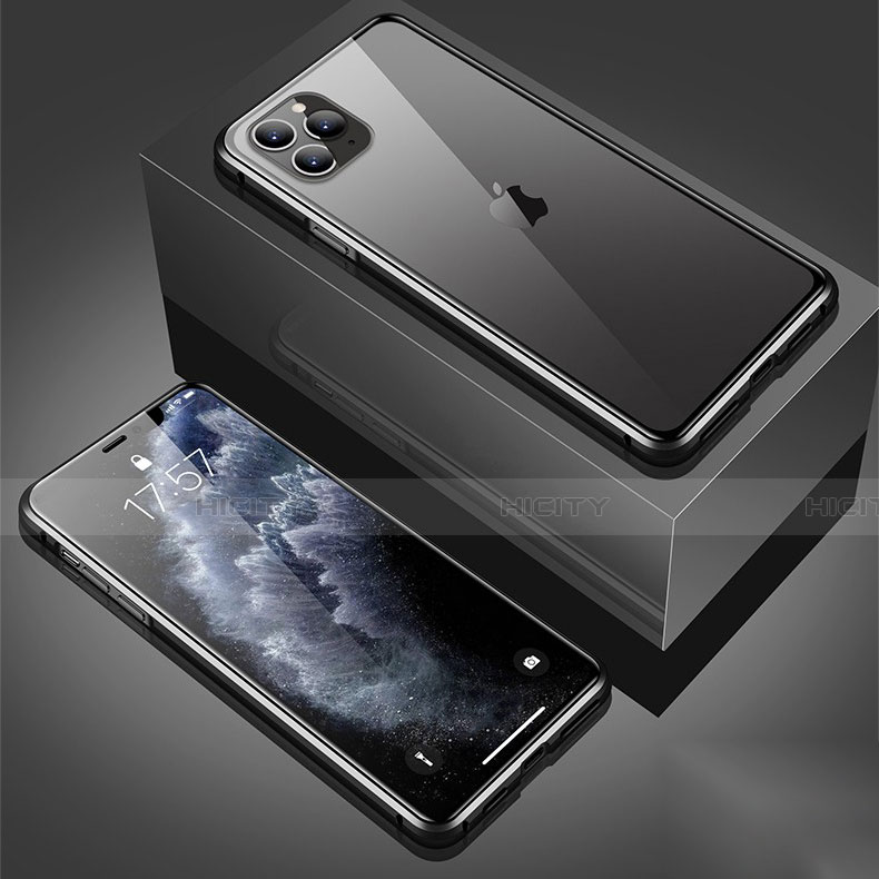 Funda Bumper Lujo Marco de Aluminio Espejo 360 Grados Carcasa T01 para Apple iPhone 11 Pro