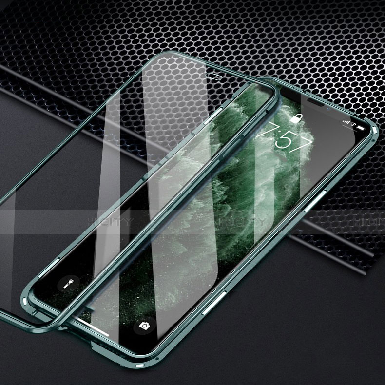 Funda Bumper Lujo Marco de Aluminio Espejo 360 Grados Carcasa T01 para Apple iPhone 11 Pro Max