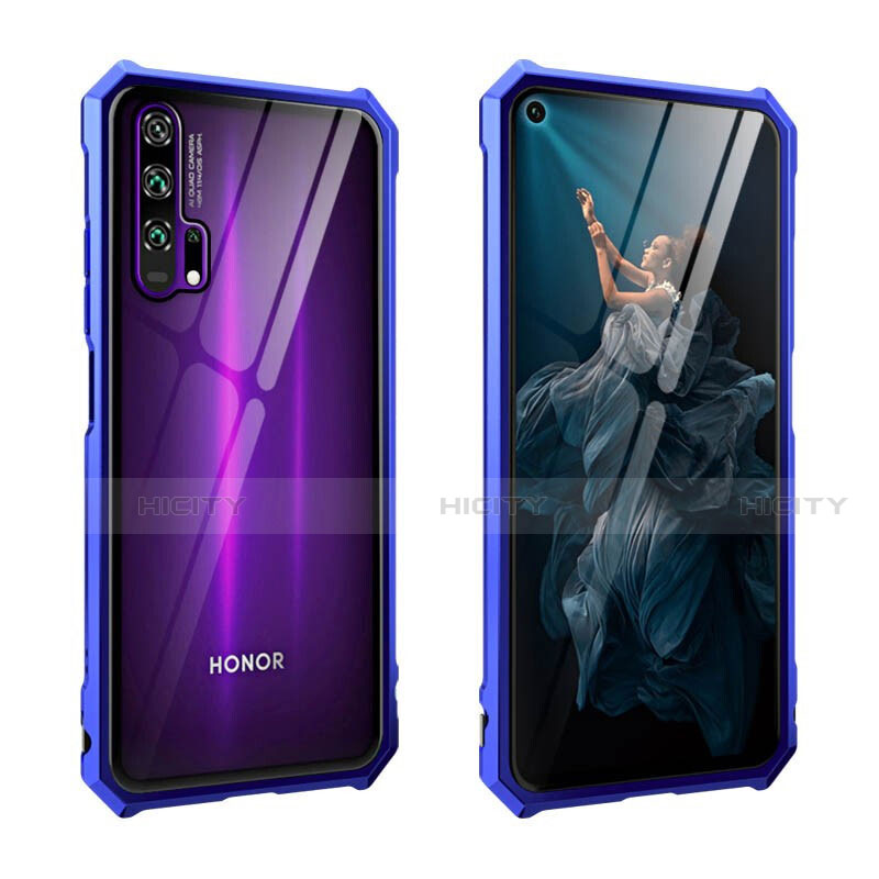 Funda Bumper Lujo Marco de Aluminio Espejo 360 Grados Carcasa T01 para Huawei Honor 20 Pro