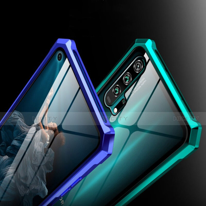Funda Bumper Lujo Marco de Aluminio Espejo 360 Grados Carcasa T01 para Huawei Honor 20 Pro