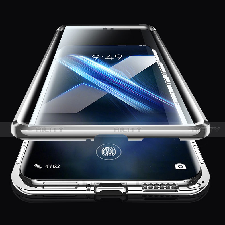 Funda Bumper Lujo Marco de Aluminio Espejo 360 Grados Carcasa T01 para Huawei Honor X10 5G