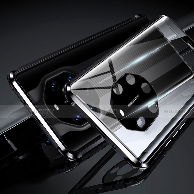 Funda Bumper Lujo Marco de Aluminio Espejo 360 Grados Carcasa T01 para Huawei Mate 40 RS