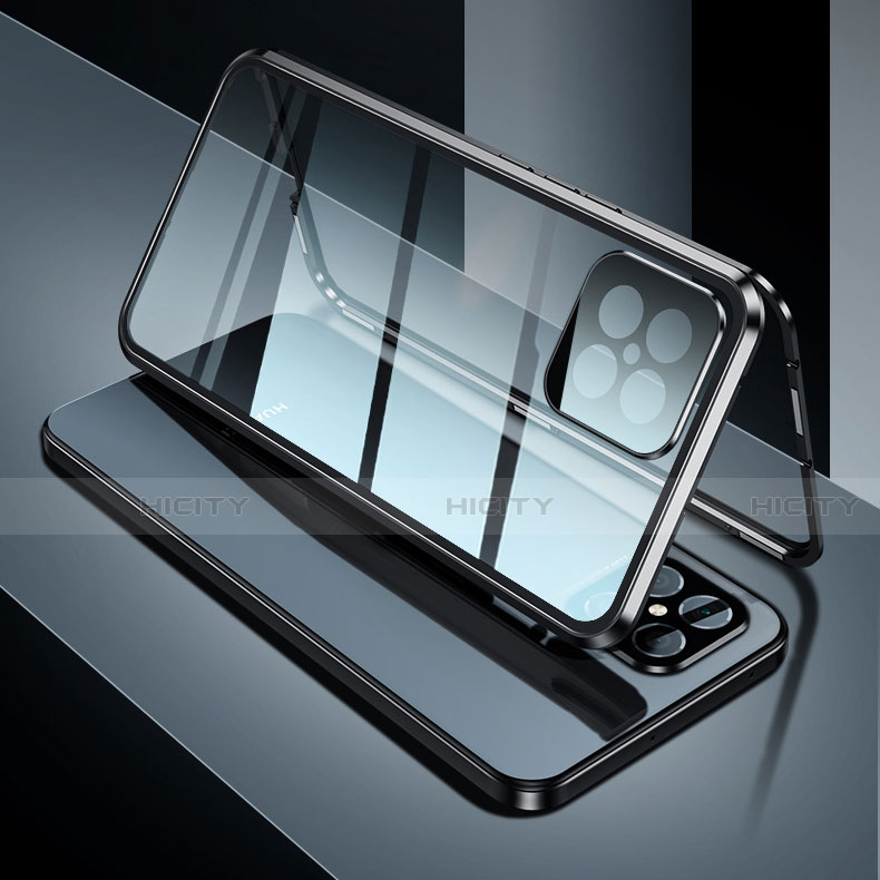 Funda Bumper Lujo Marco de Aluminio Espejo 360 Grados Carcasa T01 para Huawei Nova 8 SE 5G