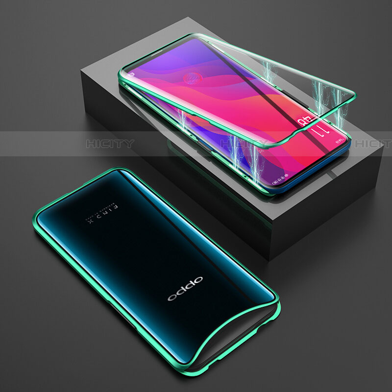 Funda Bumper Lujo Marco de Aluminio Espejo 360 Grados Carcasa T01 para Oppo Find X