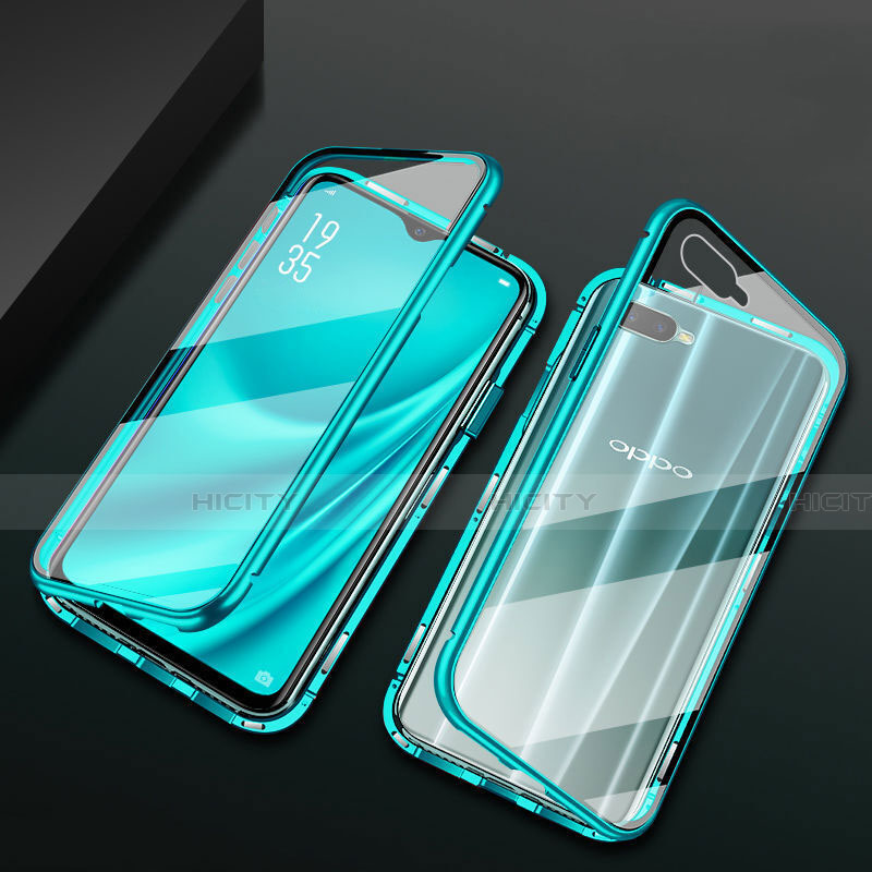 Funda Bumper Lujo Marco de Aluminio Espejo 360 Grados Carcasa T01 para Oppo R15X