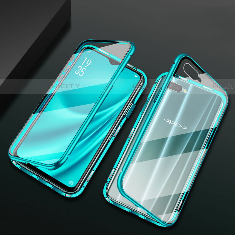 Funda Bumper Lujo Marco de Aluminio Espejo 360 Grados Carcasa T01 para Oppo R17 Neo