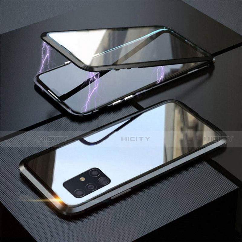 Funda Bumper Lujo Marco de Aluminio Espejo 360 Grados Carcasa T01 para Samsung Galaxy A51 5G