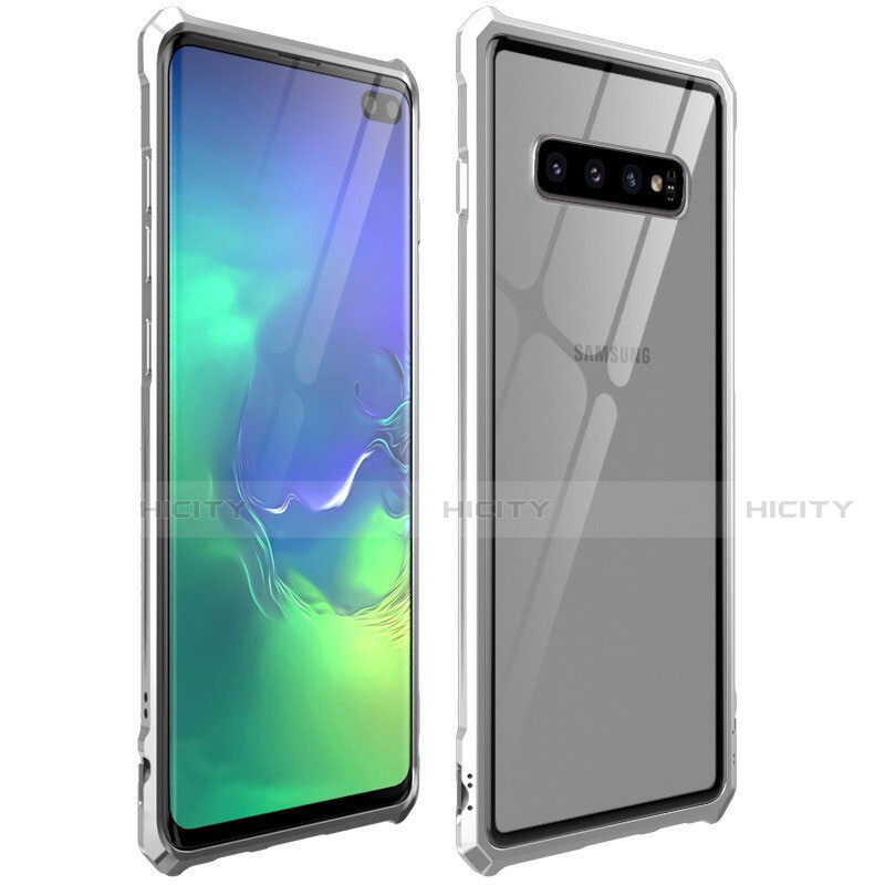 Funda Bumper Lujo Marco de Aluminio Espejo 360 Grados Carcasa T01 para Samsung Galaxy S10 Plus