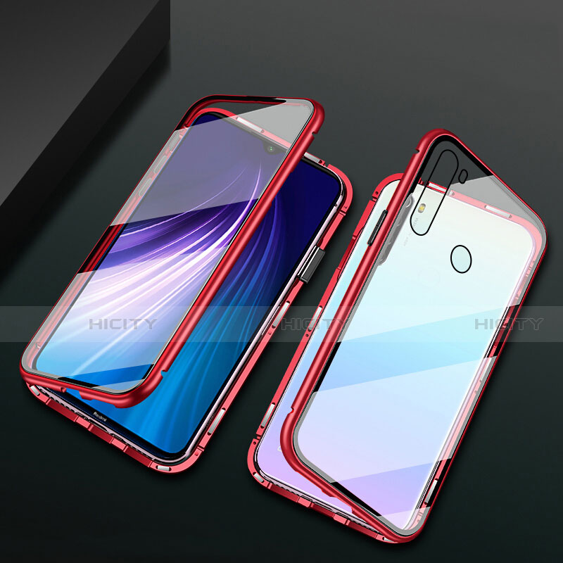 Funda Bumper Lujo Marco de Aluminio Espejo 360 Grados Carcasa T01 para Xiaomi Redmi Note 8 (2021)