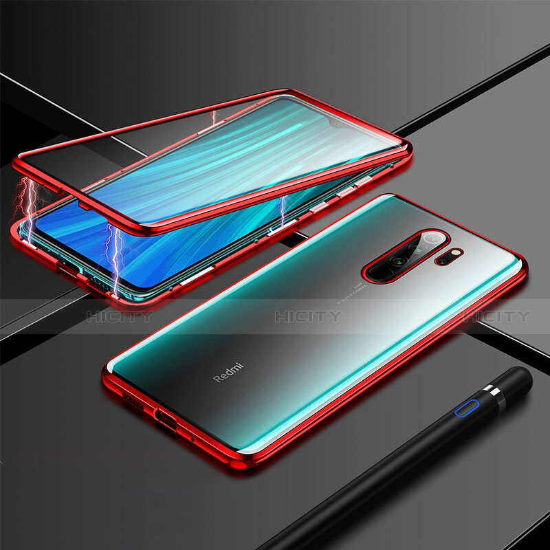 Funda Bumper Lujo Marco de Aluminio Espejo 360 Grados Carcasa T01 para Xiaomi Redmi Note 8 Pro