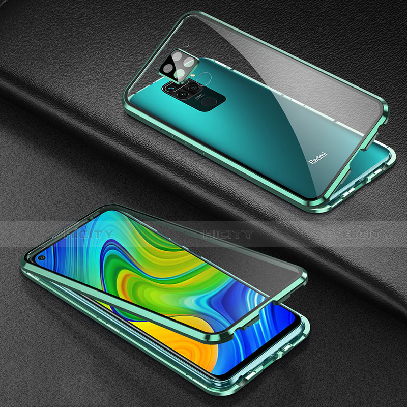 Funda Bumper Lujo Marco de Aluminio Espejo 360 Grados Carcasa T01 para Xiaomi Redmi Note 9