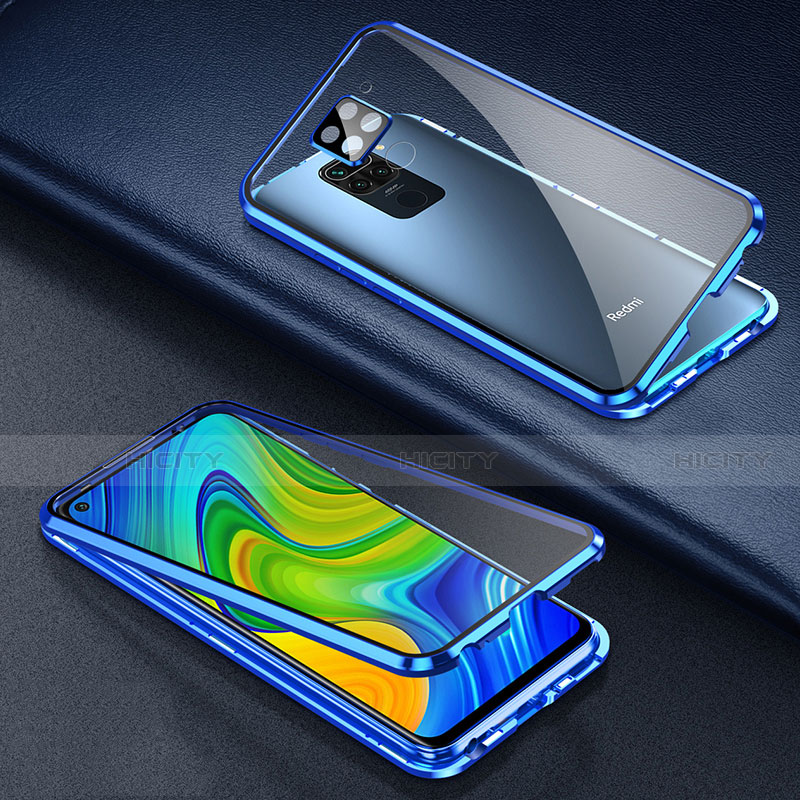 Funda Bumper Lujo Marco de Aluminio Espejo 360 Grados Carcasa T01 para Xiaomi Redmi Note 9