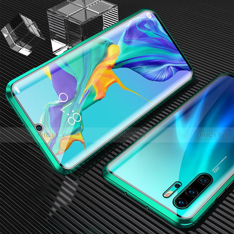 Funda Bumper Lujo Marco de Aluminio Espejo 360 Grados Carcasa T02 para Huawei P30 Pro