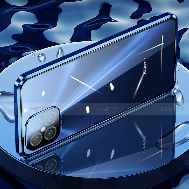 Funda Bumper Lujo Marco de Aluminio Espejo 360 Grados Carcasa T03 para Huawei Nova 8 SE 5G