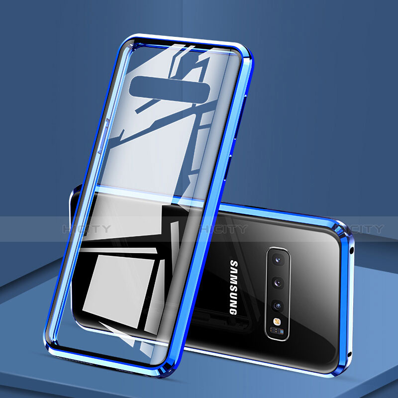 Funda Bumper Lujo Marco de Aluminio Espejo 360 Grados Carcasa T03 para Samsung Galaxy S10