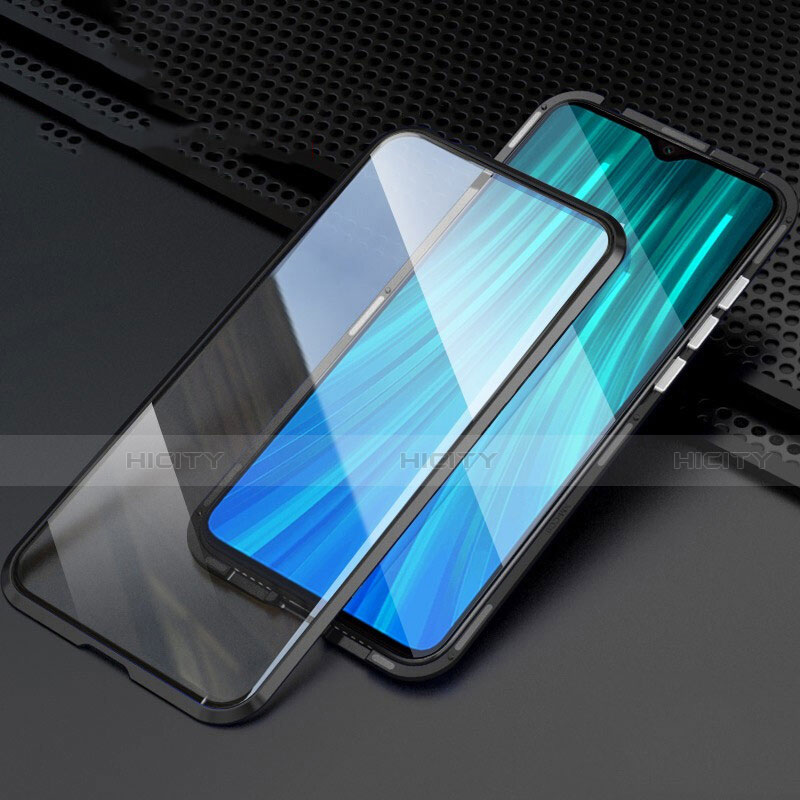 Funda Bumper Lujo Marco de Aluminio Espejo 360 Grados Carcasa T03 para Xiaomi Redmi Note 8 Pro