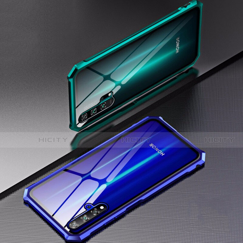 Funda Bumper Lujo Marco de Aluminio Espejo 360 Grados Carcasa T04 para Huawei Honor 20 Pro