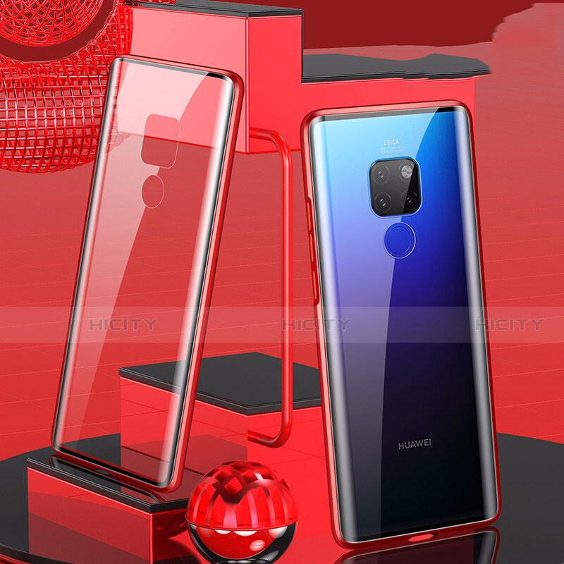 Funda Bumper Lujo Marco de Aluminio Espejo 360 Grados Carcasa T04 para Huawei Mate 20