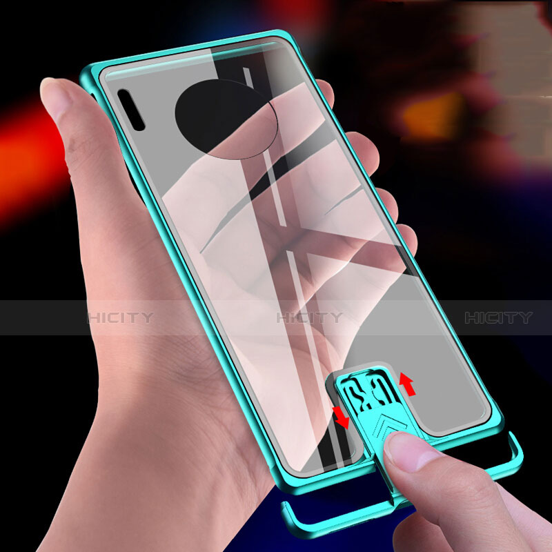 Funda Bumper Lujo Marco de Aluminio Espejo 360 Grados Carcasa T04 para Huawei Mate 30 Pro